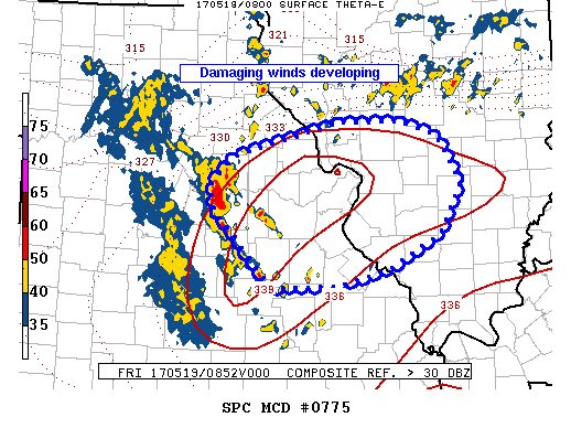 Mesoscale Discussion 775