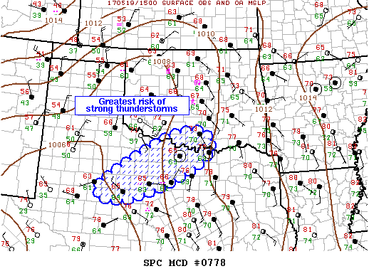Mesoscale Discussion 778