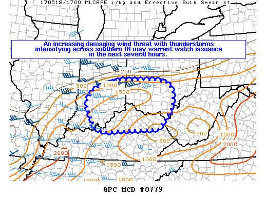 Mesoscale Discussion 779