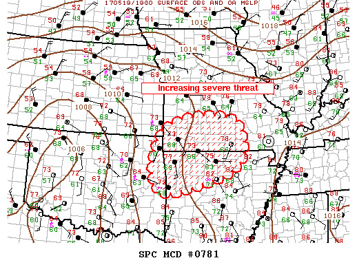 Mesoscale Discussion 781