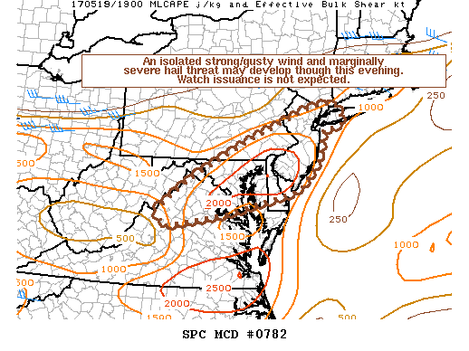 Mesoscale Discussion 782