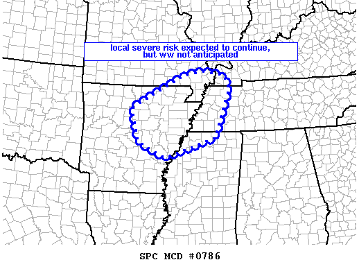 Mesoscale Discussion 786