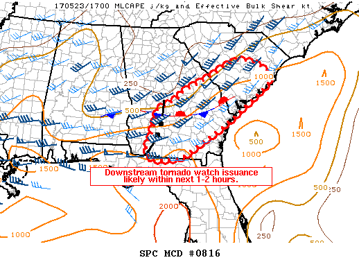 Mesoscale Discussion 816
