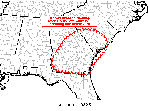 Mesoscale Discussion 825