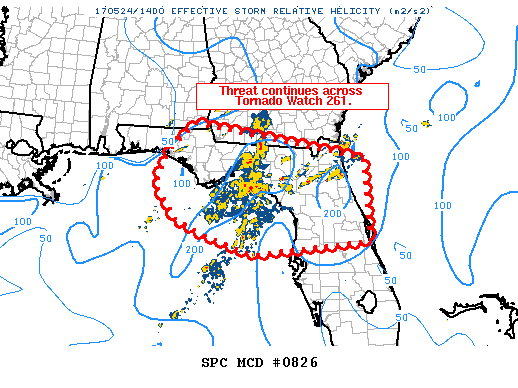 Mesoscale Discussion 826