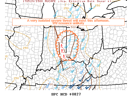 Mesoscale Discussion 827