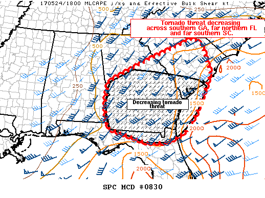 Mesoscale Discussion 830