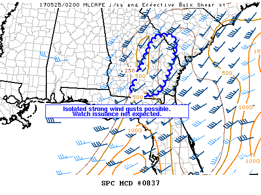 Mesoscale Discussion 837