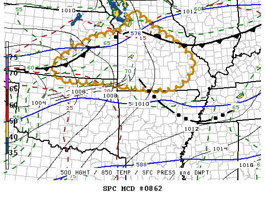 Mesoscale Discussion 862