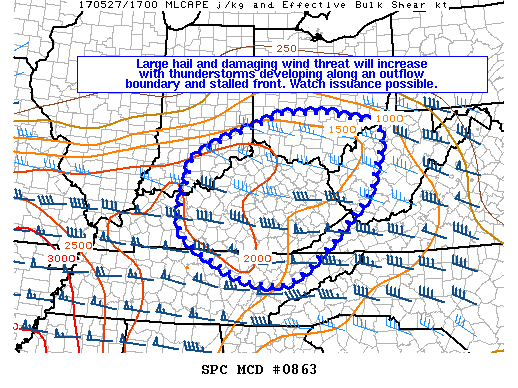 Mesoscale Discussion 863