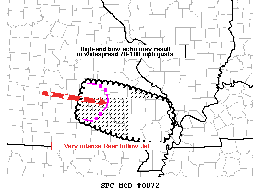 Mesoscale Discussion 872