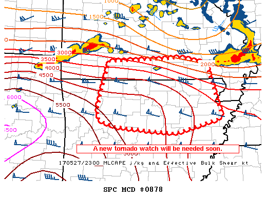 Mesoscale Discussion 878