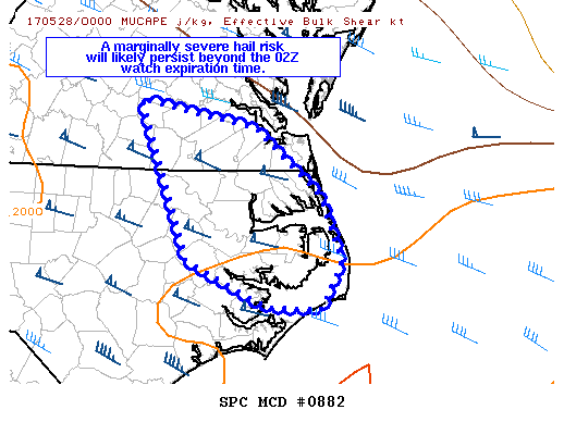 Mesoscale Discussion 882