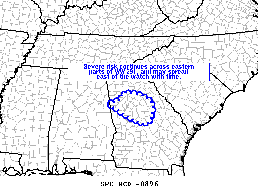 Mesoscale Discussion 896
