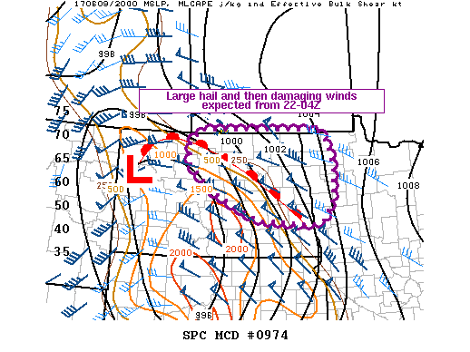 Mesoscale Discussion 974