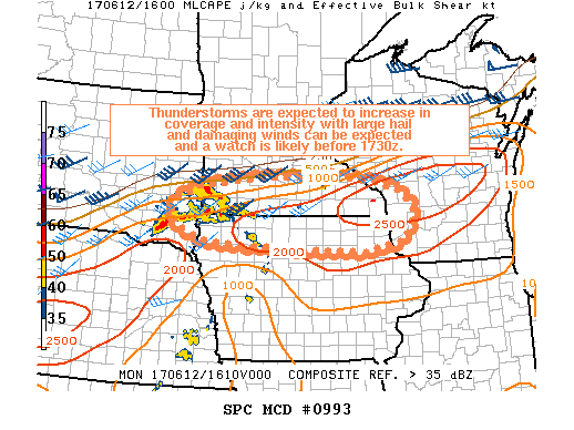 Mesoscale Discussion 993