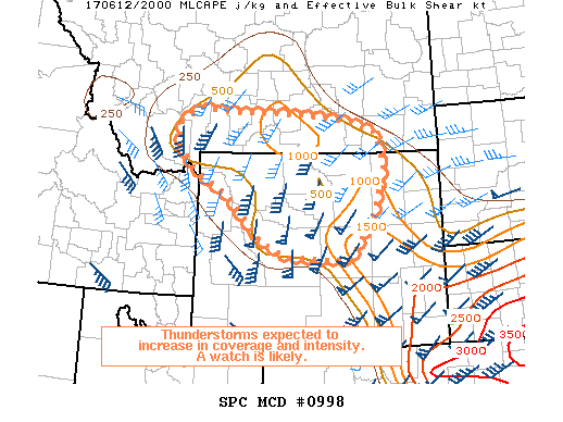 Mesoscale Discussion 998