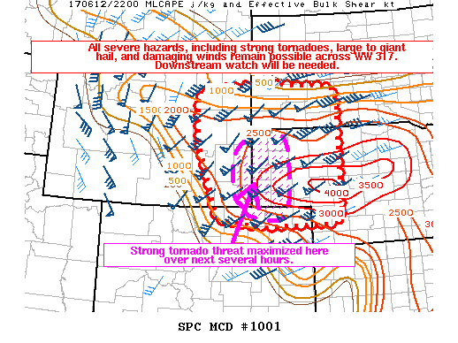 Mesoscale Discussion 1001