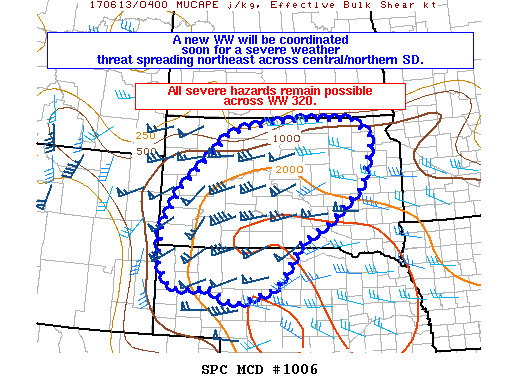 Mesoscale Discussion 1006