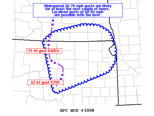Mesoscale Discussion 1008