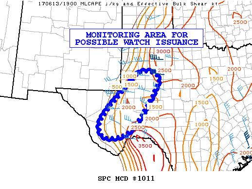 Mesoscale Discussion 1011