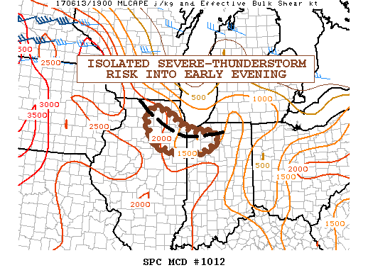 Mesoscale Discussion 1012