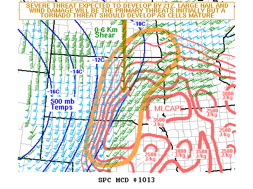 Mesoscale Discussion 1013