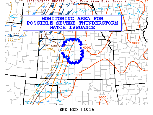 Mesoscale Discussion 1016
