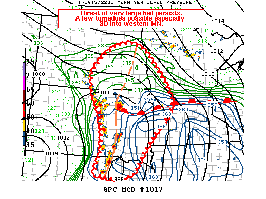 Mesoscale Discussion 1017