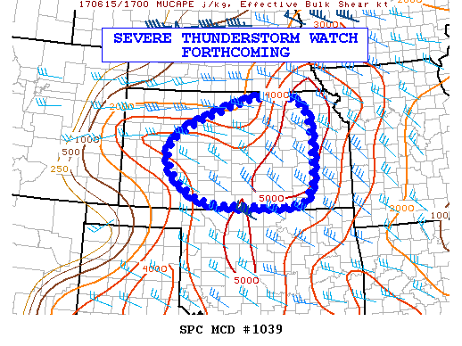 Mesoscale Discussion 1039