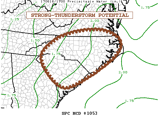 Mesoscale Discussion 1053