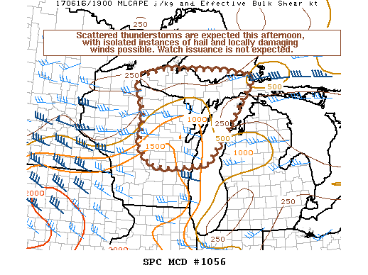 Mesoscale Discussion 1056