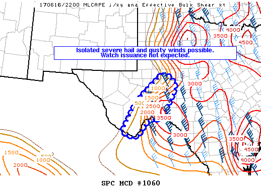 Mesoscale Discussion 1060