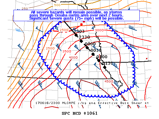 Mesoscale Discussion 1061