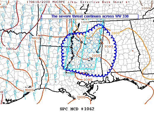 Mesoscale Discussion 1062