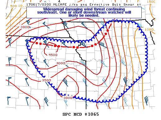 Mesoscale Discussion 1065