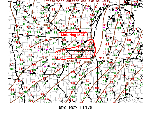 Mesoscale Discussion 1178
