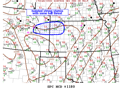 Mesoscale Discussion 1180