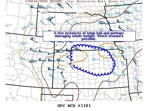 Mesoscale Discussion 1181