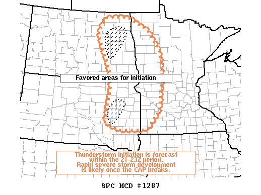 Mesoscale Discussion 1287