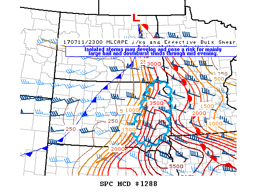 Mesoscale Discussion 1288