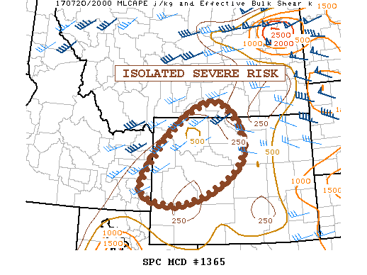 Mesoscale Discussion 1365