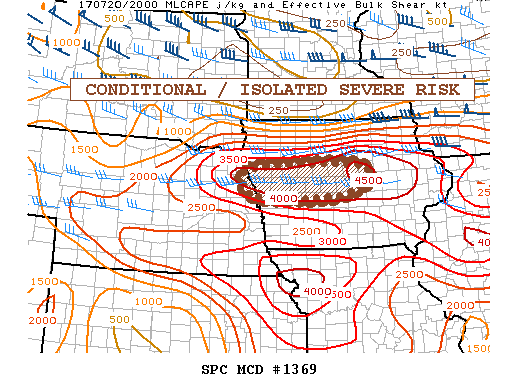 Mesoscale Discussion 1369