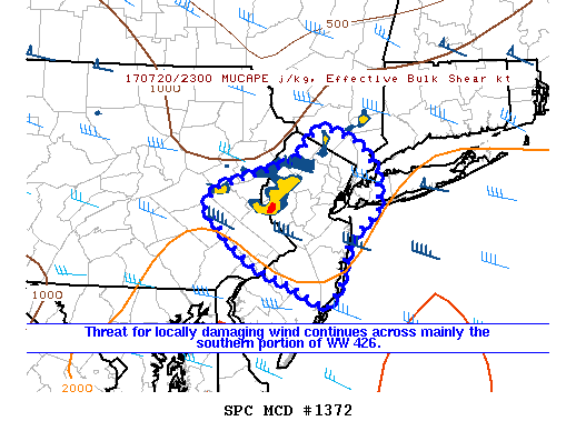 Mesoscale Discussion 1372