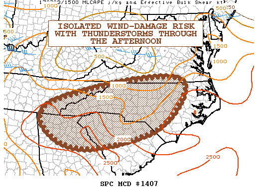 Mesoscale Discussion 1407