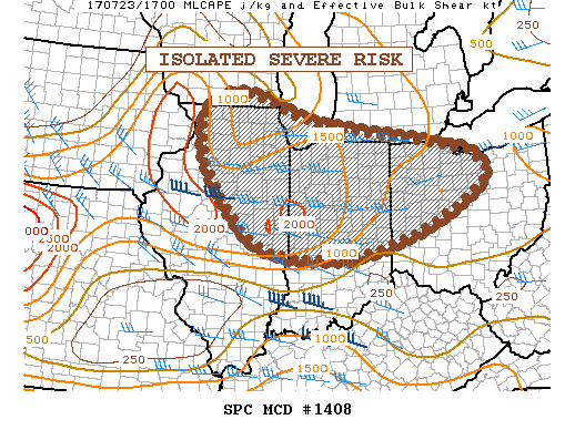 Mesoscale Discussion 1408