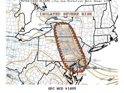 Mesoscale Discussion 1409
