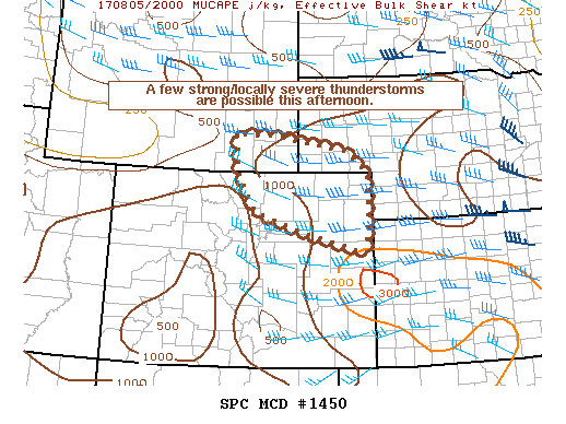 Mesoscale Discussion 1450