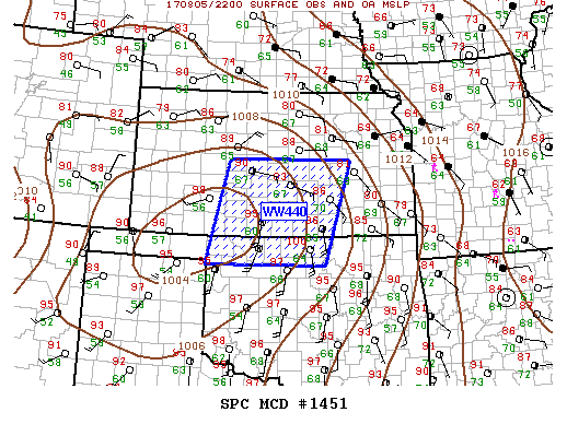 Mesoscale Discussion 1451