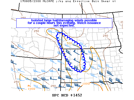 Mesoscale Discussion 1452